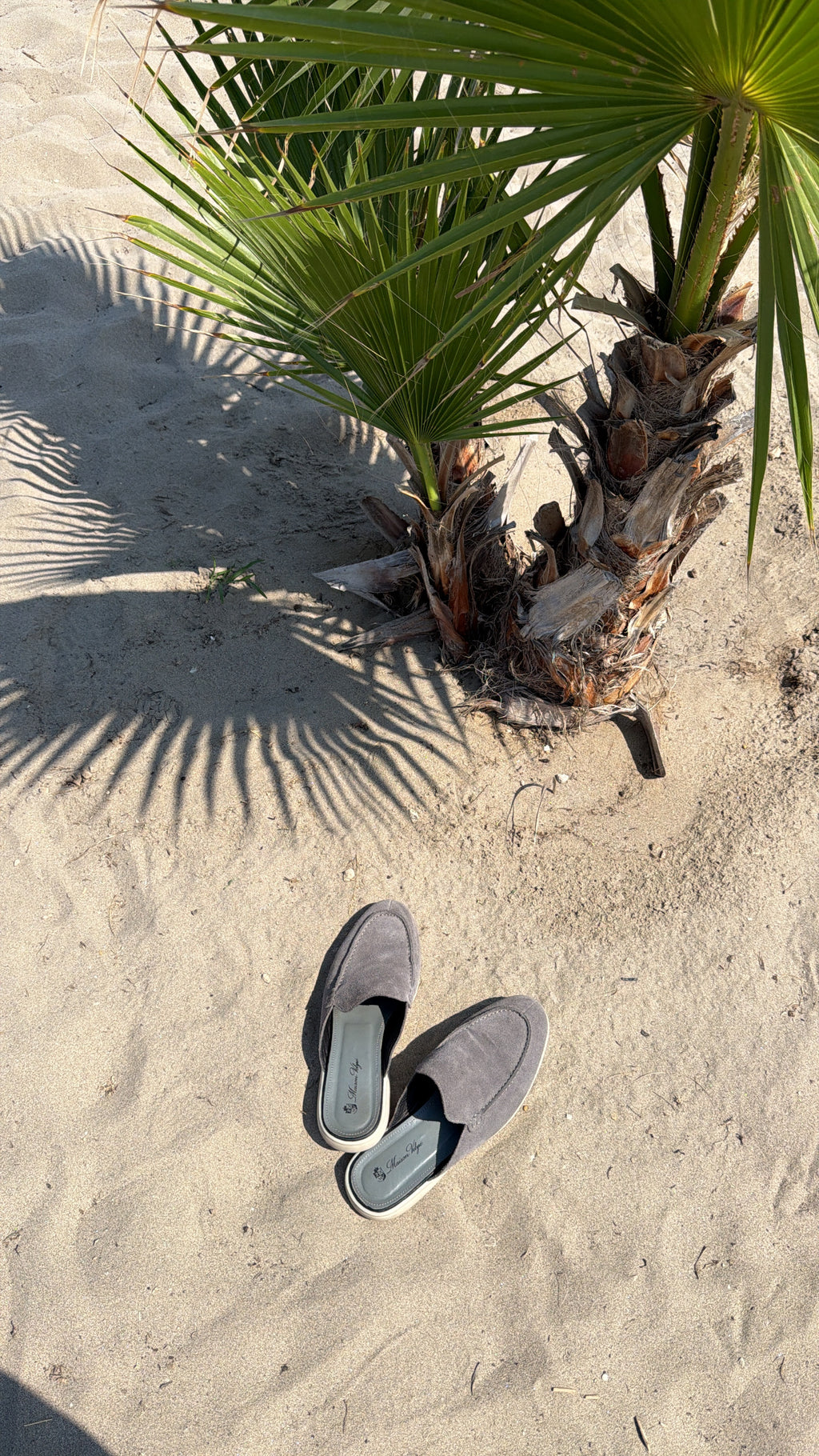 Loafer Mule - Grey Suede
